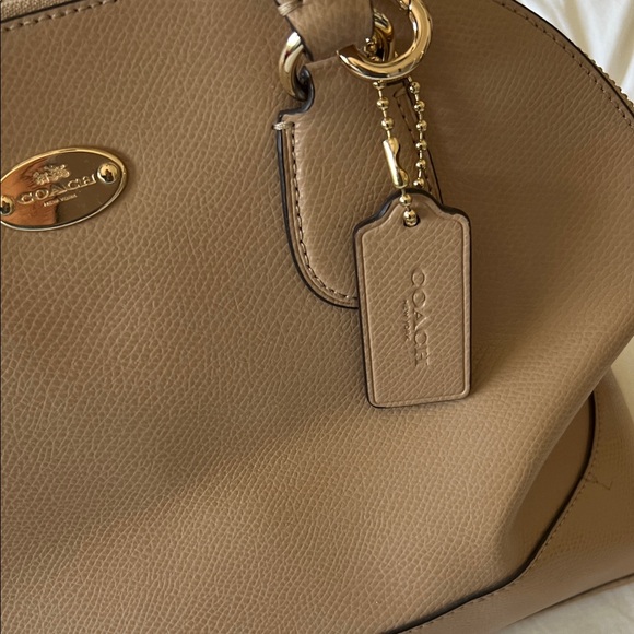 Coach Beige/Tan Leather Satchel - Picture 3 of 8